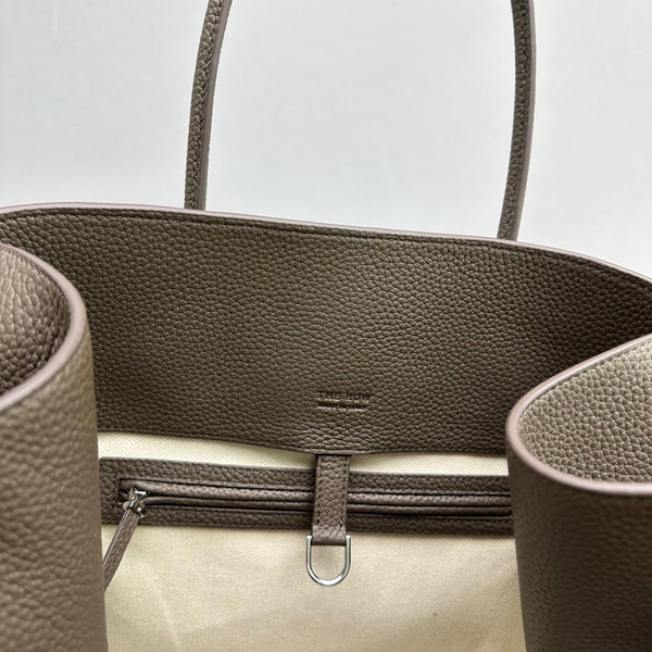 The Row Margaux 17 Taupe Calfskin