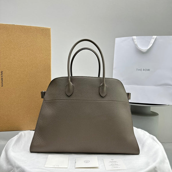 The Row Margaux 17 Taupe Calfskin