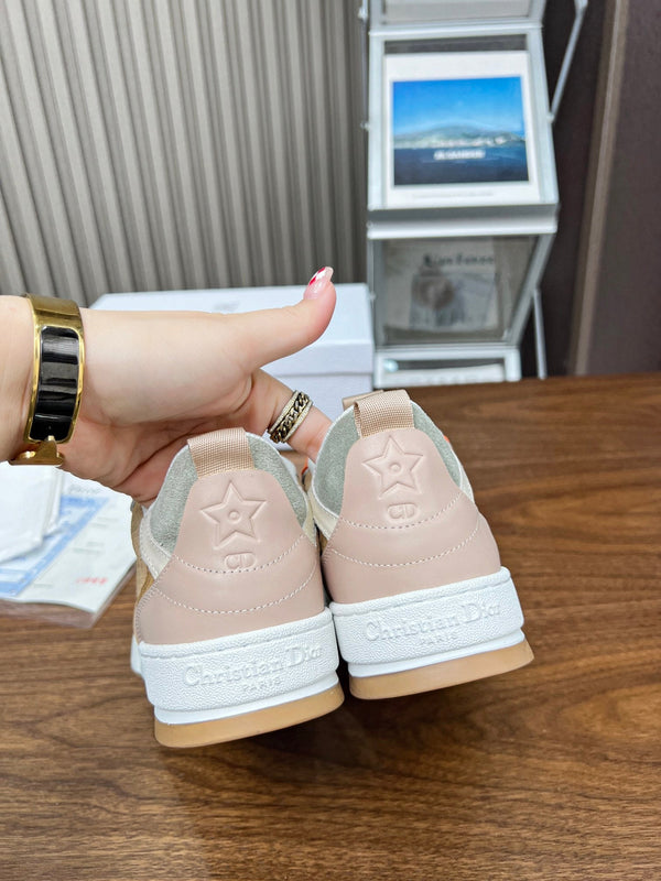 Sneaker CD One Marrone Arancione Mix Grigio Beige Obliquo Pelle Scamosciata Traforata e Vitello