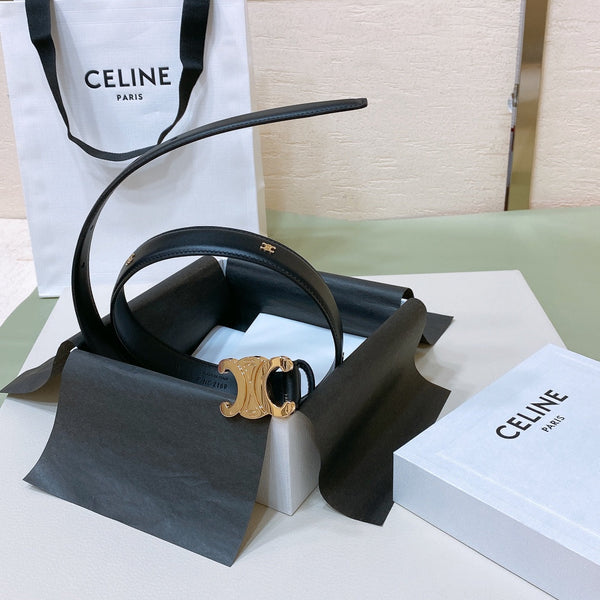 CEL 25mm Teen Triomphe Belt Black Cowhide 176679