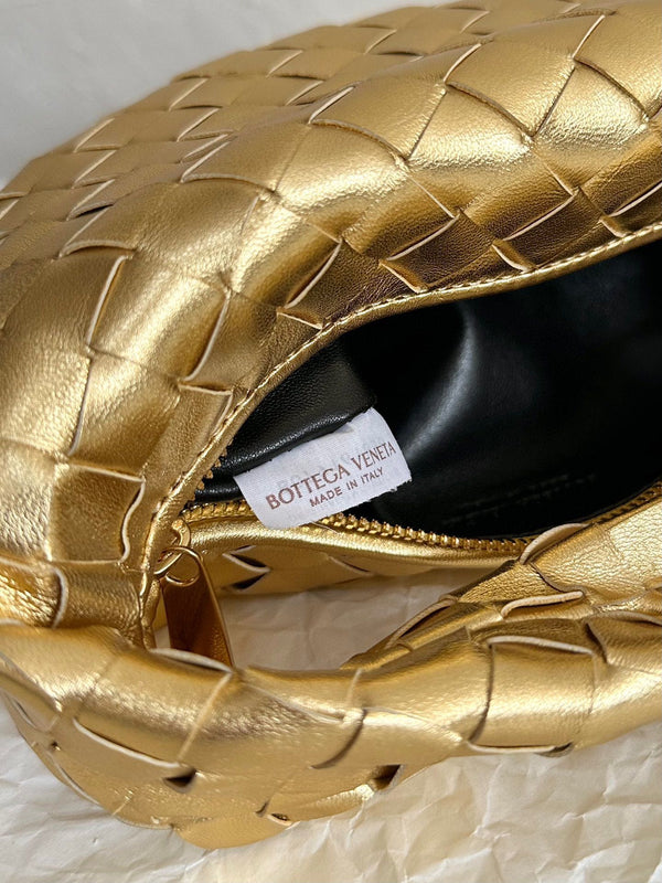 mini jodie 28 pelle di agnello metallizzata oro