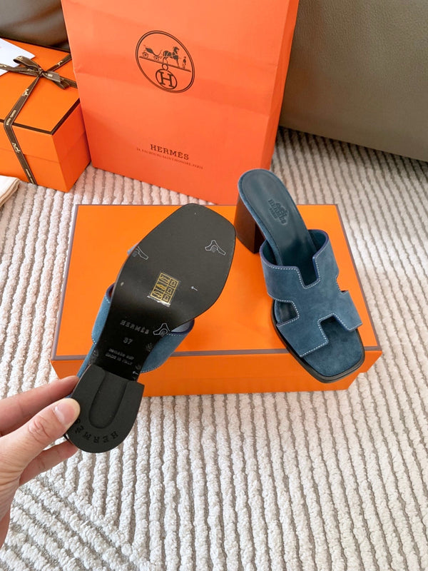 HM Helia 60 Sandal Dark Blue Suede 963256