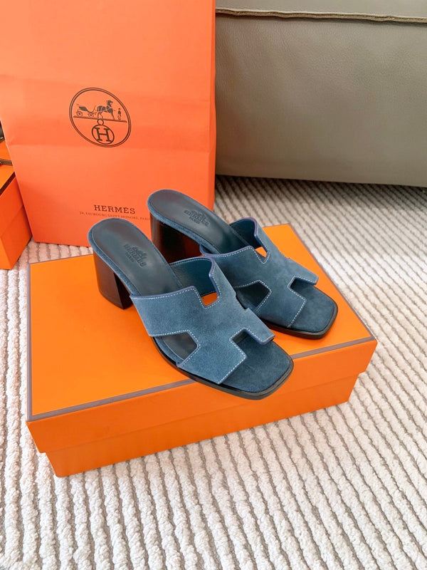 HM Helia 60 Sandal Dark Blue Suede 963256