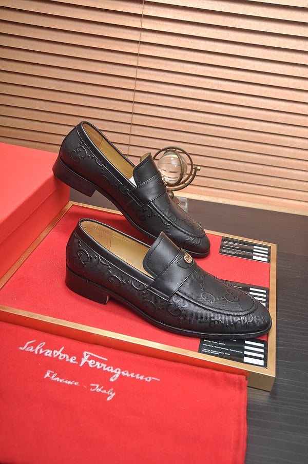 GG Men's Loafer Black Cowhide 770590