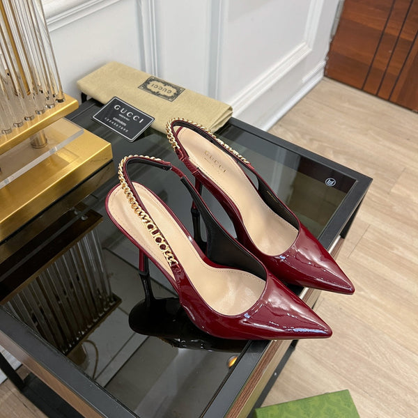 GG SIGNORIA SLINGBACK PUMP JAM LAMBSKIN
