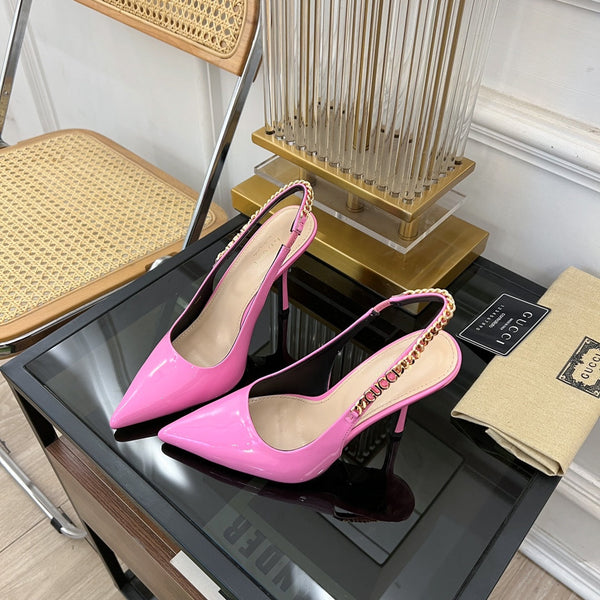 DÉCOLLETÉ GG SIGNORIA SLINGBACK IN PELLE DI AGNELLO TAFFY