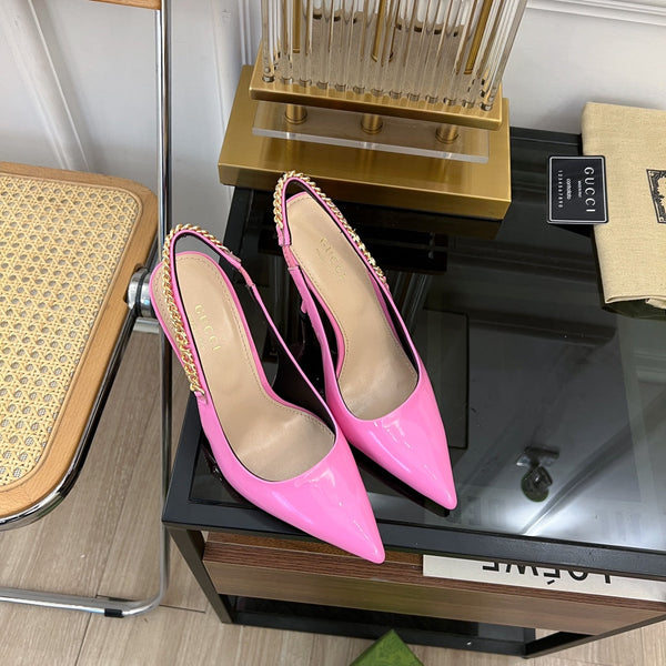 DÉCOLLETÉ GG SIGNORIA SLINGBACK IN PELLE DI AGNELLO TAFFY