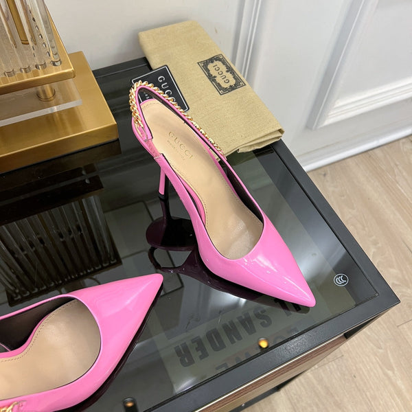 DÉCOLLETÉ GG SIGNORIA SLINGBACK IN PELLE DI AGNELLO TAFFY