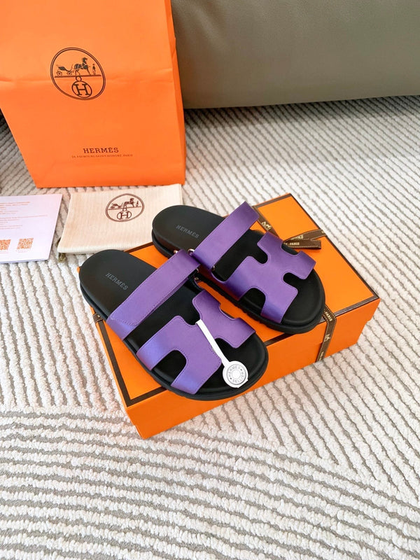 HM Chypre Sandal Purple Lambskin 963505