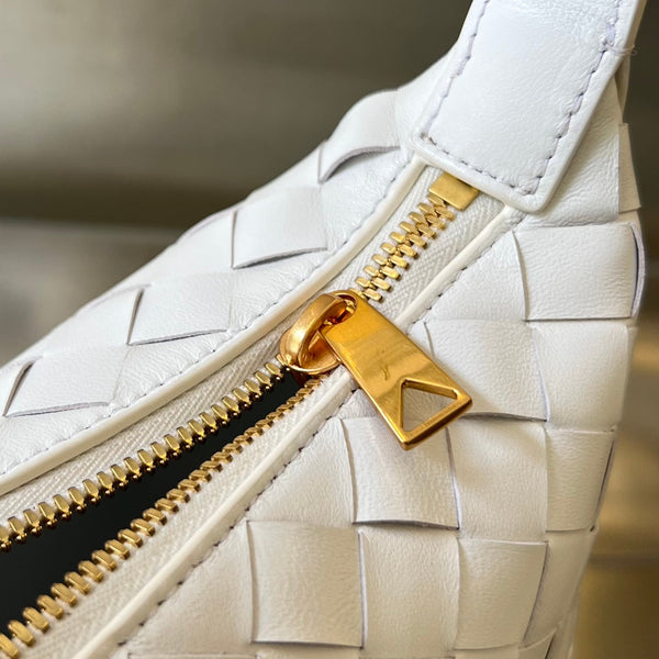 BORSA WALLACE 22 IN PELLE DI VITELLO BIANCO MIX ROSSO