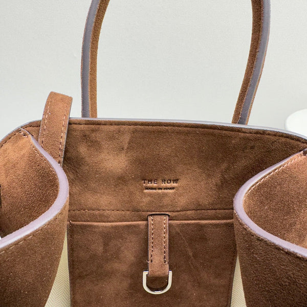 The Row Margaux 10 26cm Tote Bag In Suede