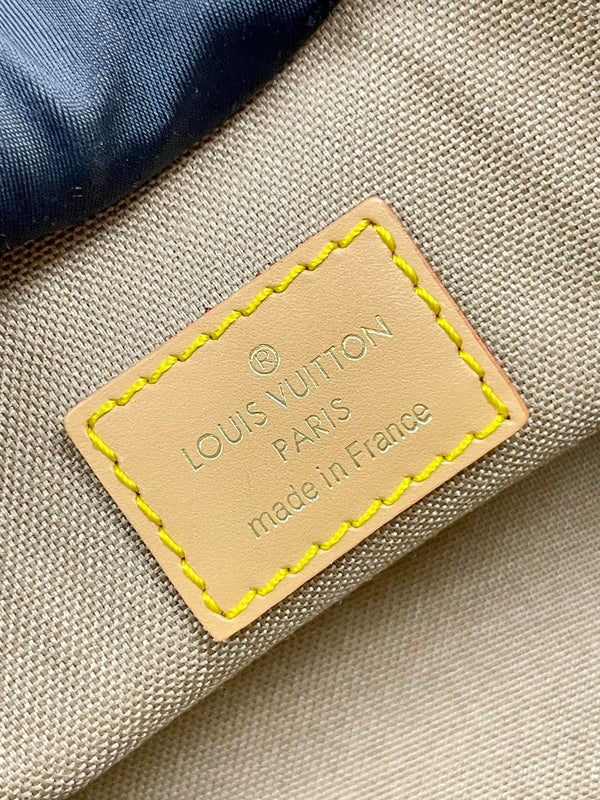 nano alma 18 beige monogram coated canvas brown black calfskin