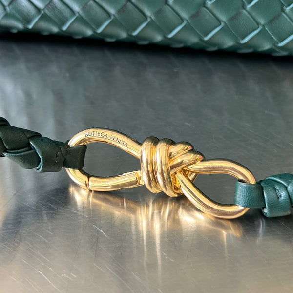 bv medio andiamo 32 pelle di agnello verde castleton