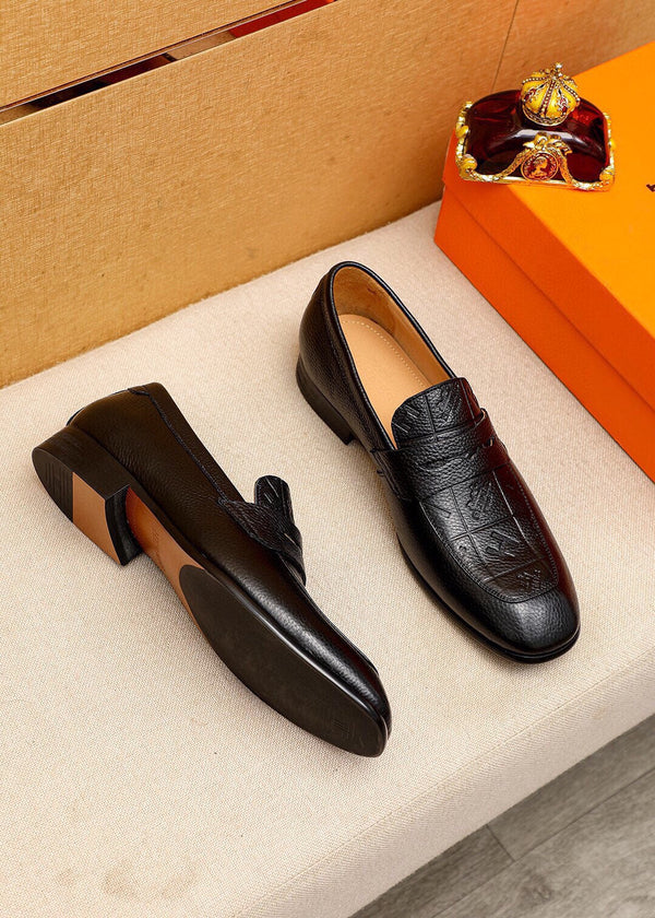 HM HANDPAINTED LOAFER BLACK CALFSKIN
