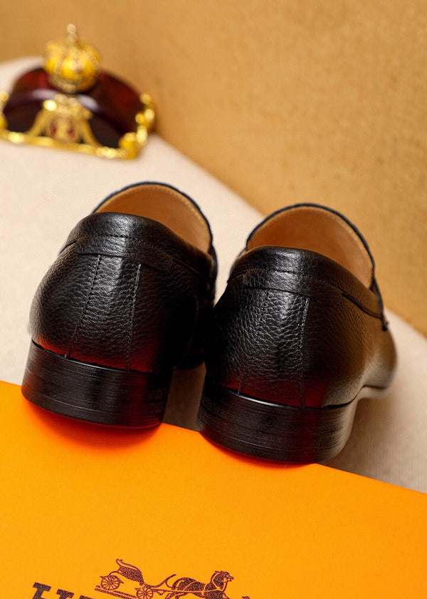 HM HANDPAINTED LOAFER BLACK CALFSKIN