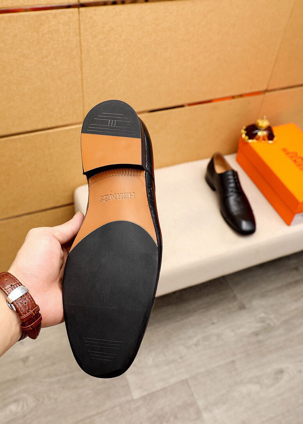 HM BALLY SCRIVANI HANDPAINTED BLACK CALFSKIN