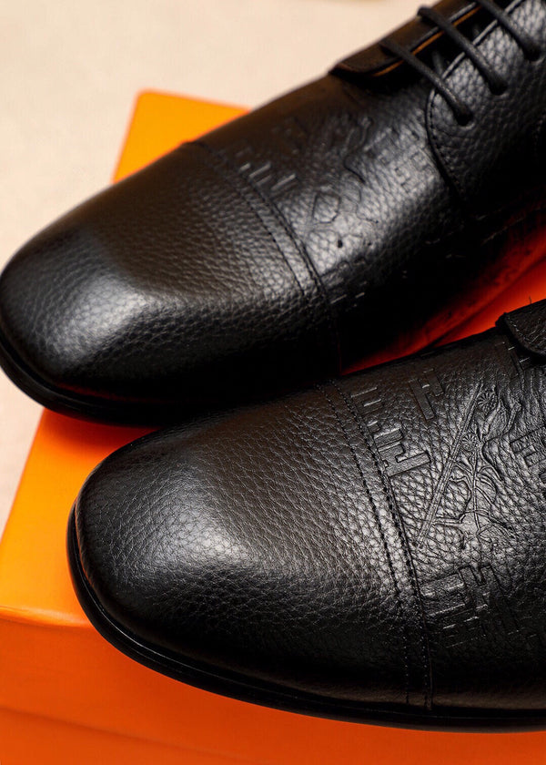 HM BALLY SCRIVANI HANDPAINTED BLACK CALFSKIN