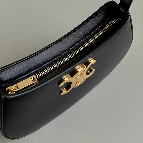TRIOMPHE 22 BLACK CALFSKIN