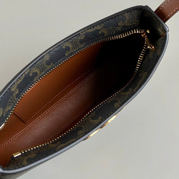 TRIOMPHE 22 BLACK PATTERN CALFSKIN