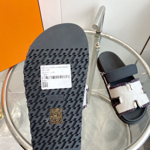 Chypre Techno Sandal black Leather