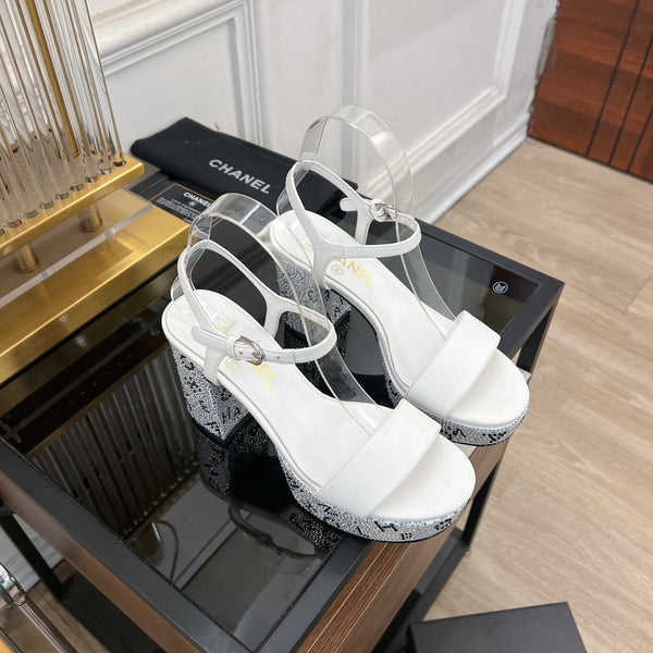 sandalo slingback 90 in pelle di agnello bianca