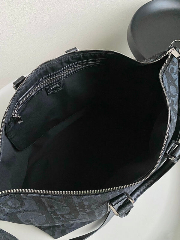 WEEKENDER 40 IN JACQUARD OBLIQUO MAXI NERO