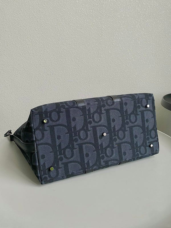 WEEKENDER 40 IN JACQUARD OBLIQUO MAXI NERO