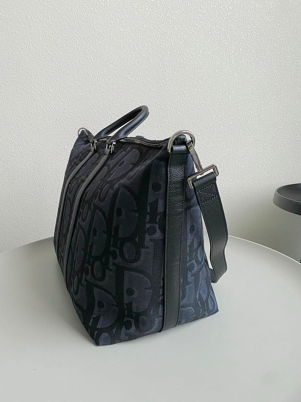 WEEKENDER 40 IN JACQUARD OBLIQUO MAXI NERO