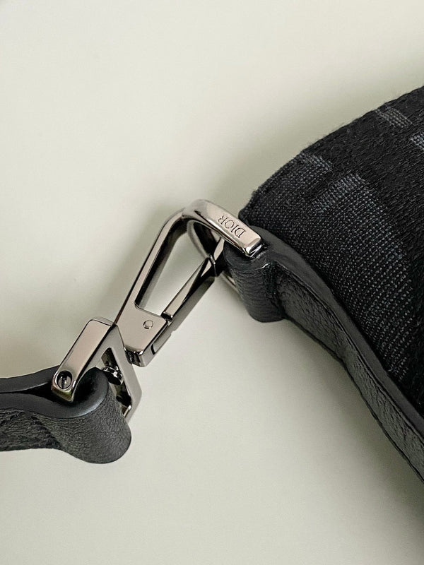 WEEKENDER 40 IN JACQUARD OBLIQUO MAXI NERO