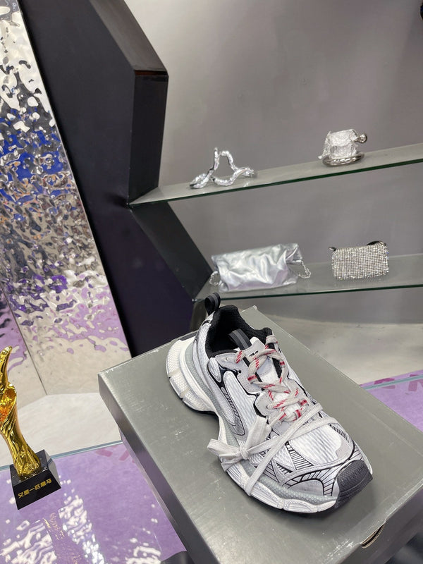 3XL SNEAKER IN GRAY MIX WHITE MESH AND POLYURETHANE