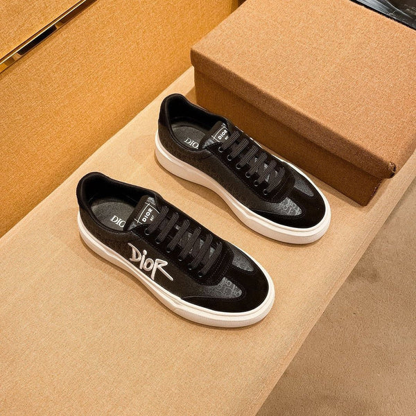 CD HOMME THICK-SOLE SNEAKERS BLACK JACQUARD