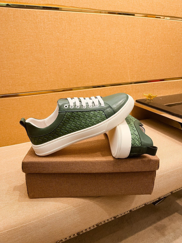 GG Men's Sneaker Green Cowhide 729093