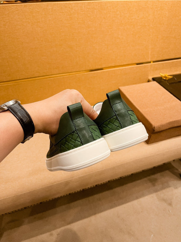 GG Men's Sneaker Green Cowhide 729093