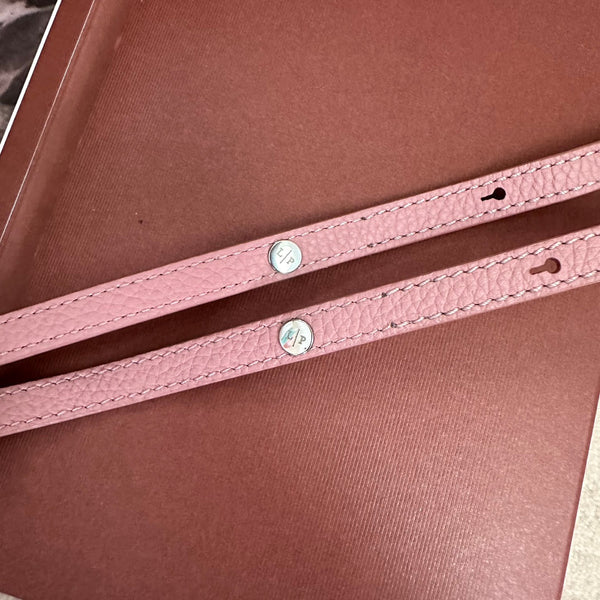 EXTRA POCKET BACKPACK L23.5 IN BABY PINK CALFSKIN WITH SILVER HARDWARE