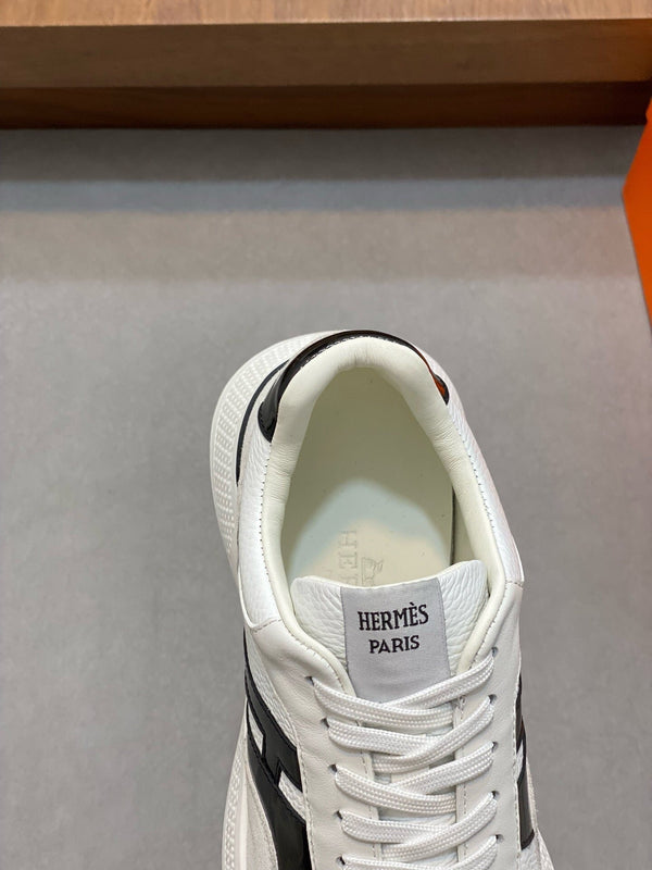 HM HOGAN SNEAKER WHITE CALFSKIN AND SUEDE