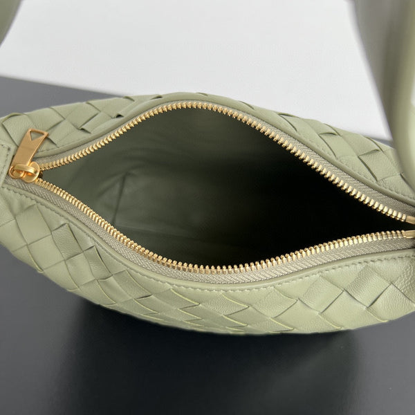 BORSA WALLACE 22 IN PELLE DI VITELLO VERDE CHIARO