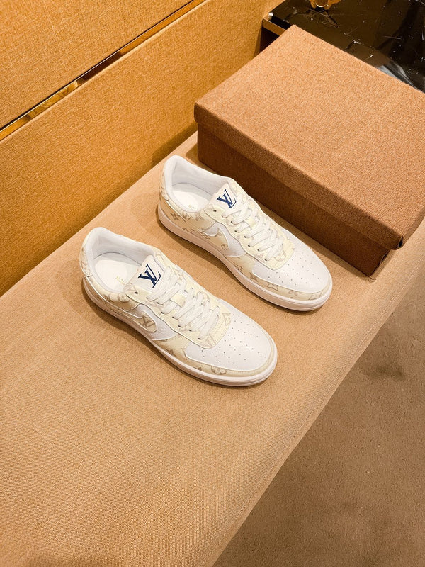 LV AIR FORCE 1 SNEAKER BEIGE CREAM MONOGRAM