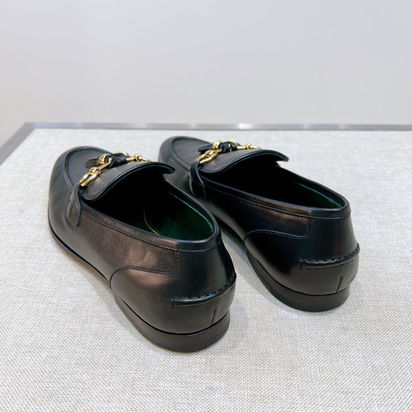 GG Men's Tassel Loafer Black Calfskin 361354