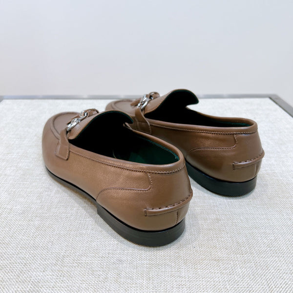 GG Men's Tassel Loafer Brown Calfskin 361356