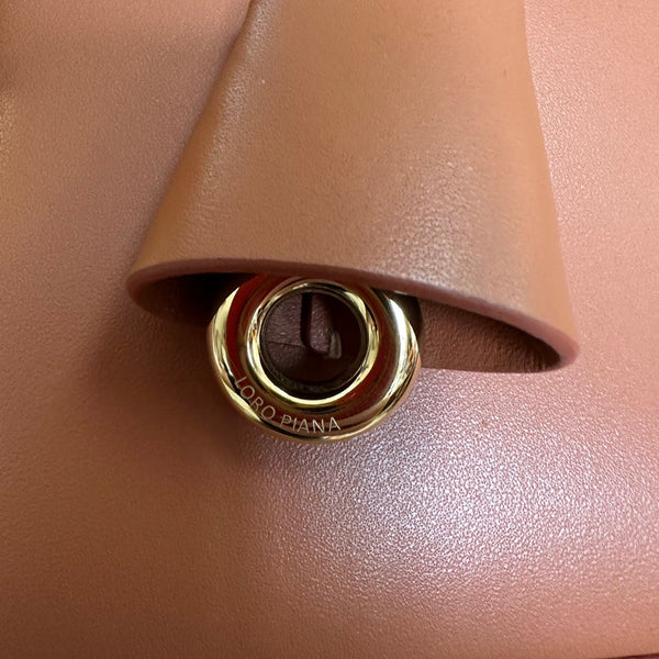 EXTRA BAG L27 IN GINGER ORANGE SMOOTH CALFSKIN WITH GOLD HARDWARE