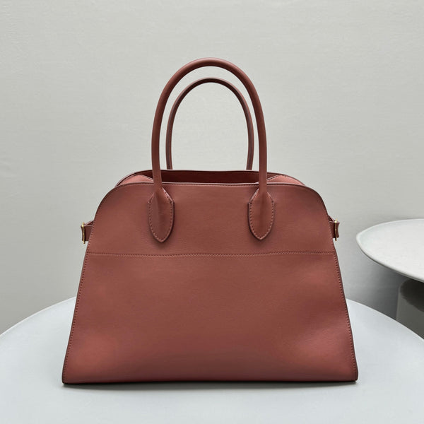The Row Margaux 15 38cm Tote Bag In Smooth Calfskin