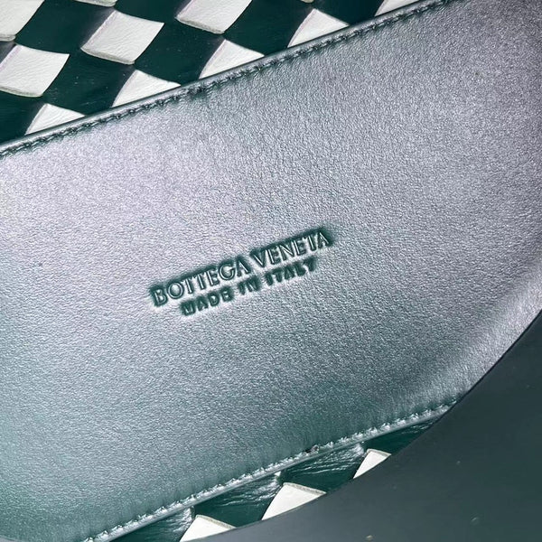 bv small andiamo 25 bianco verde scuro pelle di agnello