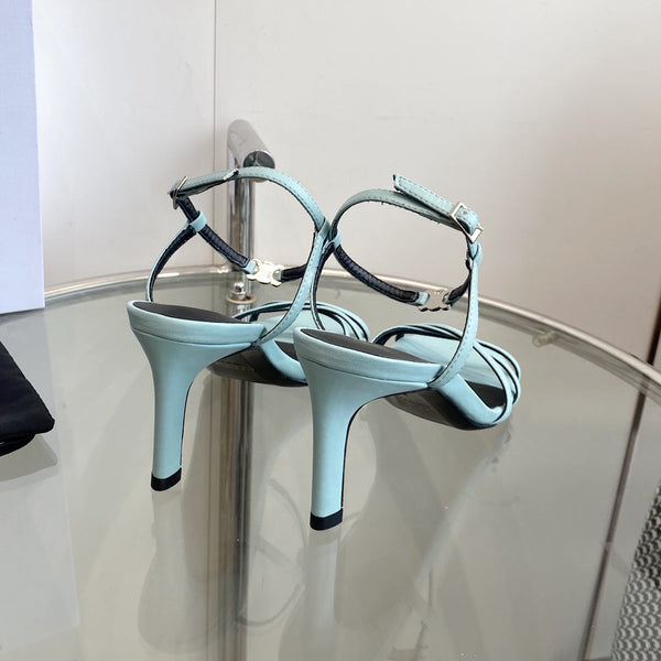 HIGH HEEL 65MM IN SKY BLUE CALFSKIN