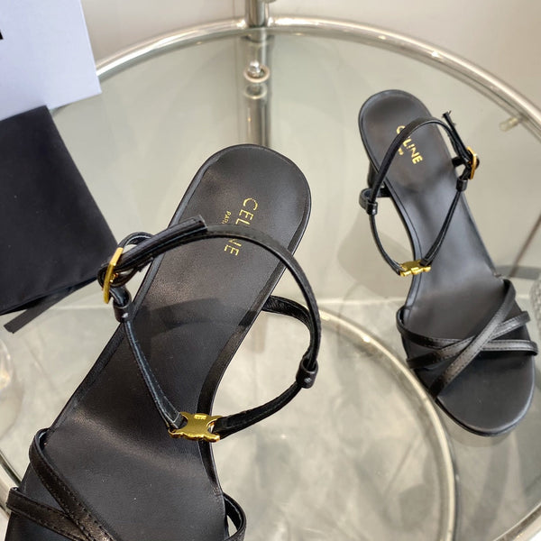 HIGH HEEL 65MM IN BLACK CALFSKIN