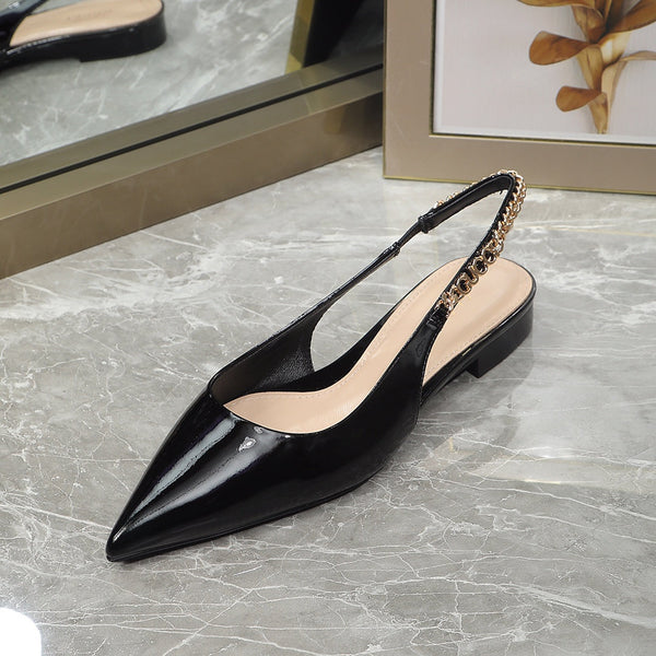 GG Signoria Slingback Flat Black