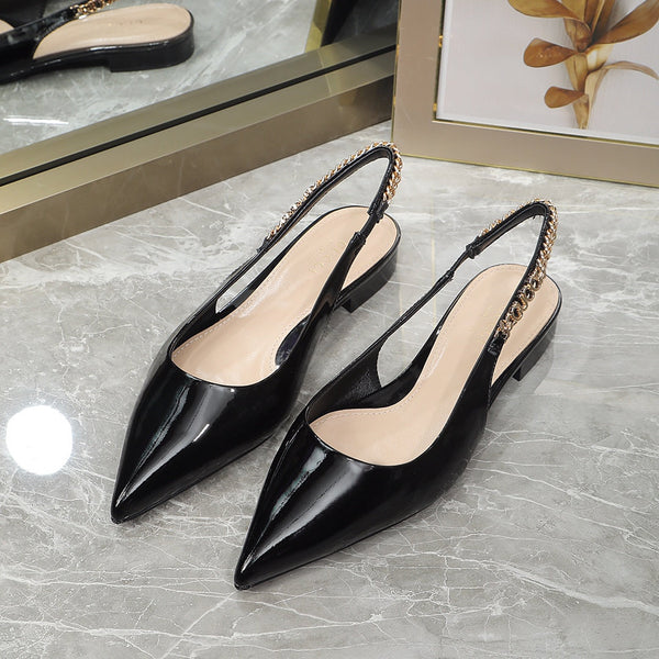 GG Signoria Slingback Flat Black
