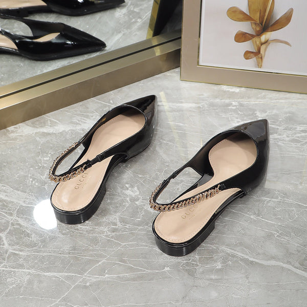 GG Signoria Slingback Flat Black