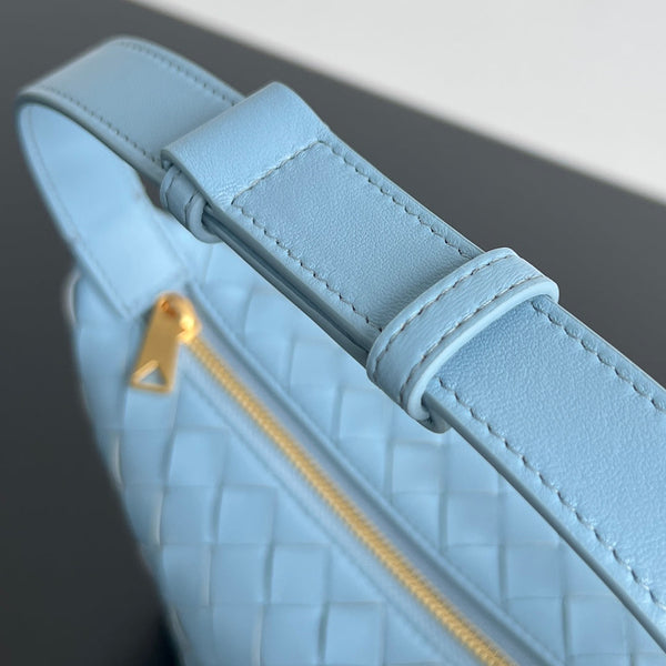 BORSA WALLACE 22 IN PELLE DI VITELLO BLU TIFFANY