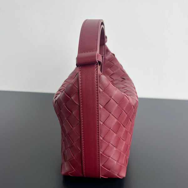 BORSA WALLACE 22 IN PELLE DI VITELLO ROSSO SCURO
