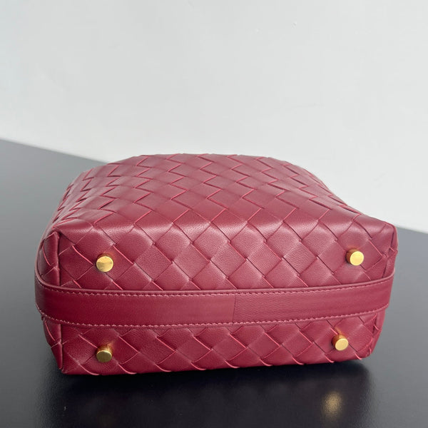 BORSA WALLACE 22 IN PELLE DI VITELLO ROSSO SCURO